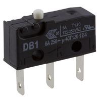 Cherry DB1C-B1AA Microswitch SPDT 6A 250V AC, Button, Q.C.