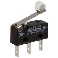 cherry db1c b1rb microswitch spdt 6a 250v ac short roller qc