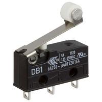 Cherry DB1C-A1RB Microswitch SPDT 6A 250V AC, Short Roller, Solder