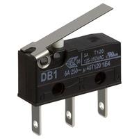 Cherry DB1C-B1LB Microswitch SPDT 6A 250V AC, Short Lever, Q.C.