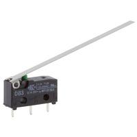 Cherry DB3C-C1LD Microswitch SPDT 0.1A 250V AC, Long Lever, PCB