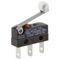 Cherry DC3C-L1RC Microswitch SPDT 0.1A 250V AC, Medium Roller, Q.C...