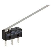 Cherry DB1C-B1LD Microswitch SPDT 6A 250V AC, Long Lever, Q.C.