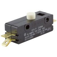 Cherry E13-00E Microswitch SPDT 15A 125/250V AC Button Q.C. 6.3x0.8mm