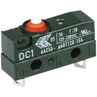 Cherry DC1B-A1AA Microswitch SPST-NC 6A 250V AC, Button, Solder, IP67