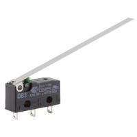 cherry db3c a1ld microswitch spdt 01a 250v ac long lever solder