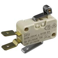 Cherry D45U-V3RA Microswitch SPDT 16A , 150°C, Short Roller, Q.C. ...