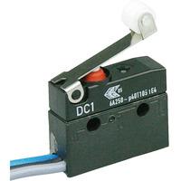 Cherry DC1C-C3RB Microswitch SPDT 6A 250V AC, Short Roller, Leads, ...