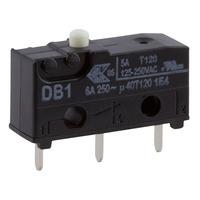 Cherry DB1C-C1AA Microswitch SPDT 6A 250V AC, Button, PCB