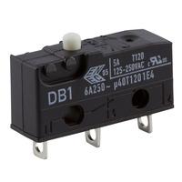 Cherry DB1C-A1AA Microswitch SPDT 6A 250V AC, Button, Solder.