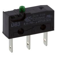 Cherry DB3C-B1AA Microswitch SPDT 0.1A 250V AC, Button, Q.C.