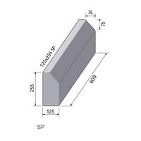 Charcon, British Standard Kerb Splay 125 x 255 x 609 (SP2) - Individual Unit