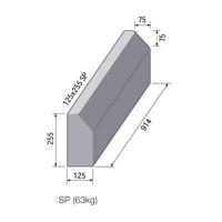 Charcon, British Standard Kerb Splay 125 x 255 x 914 (SP2) - 18 Per Pack