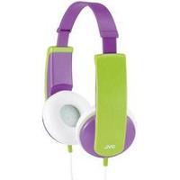 Children Headphone JVC HA-KD5-V-E On-ear Volume limiter, Light-weight headband Purple, Green