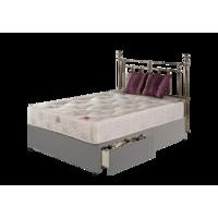 Charlie Damask Divan Set - Grey Single