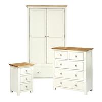 Chiltern Painted Bedroom Set with Gents Wardrobe