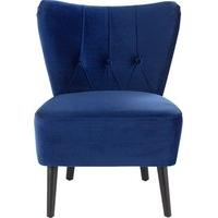 Charley Accent Chair, Electric Blue Velvet