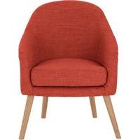 chloe accent chair tuscan orange