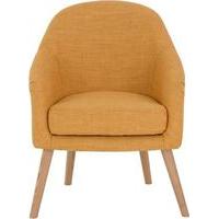 chloe accent chair honey yellow