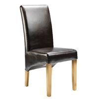 Cheltenham Bonded Leather Dining Chair Brown