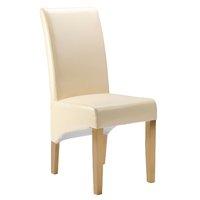Cheltenham Bonded Leather Dining Chair Cream