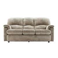 chloe 3 seater small fabric sofa