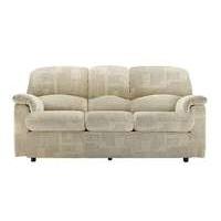 chloe 3 seater small fabric sofa