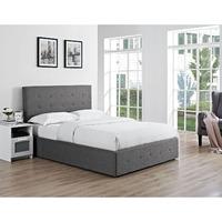 chanel fabric storage bed grey double