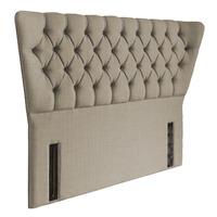 Charlotte Floorstanding Upholstered Headboard - Small Double - Fudge