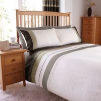 Chartwell Metro Striped Cream Double Bed Cover Set