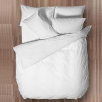 Chartwell Easy Care Plain White King Size Bed Cover Set