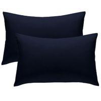 Chartwell Plain Housewife Navy Pillow Case Pack of 2