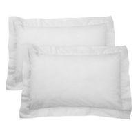 Chartwell Plain Oxford White Pillow Case Pack of 2