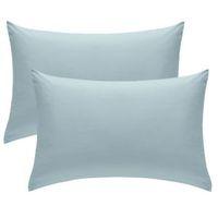 Chartwell Plain Housewife Duck Egg Pillow Case Pack of 2