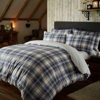 chartwell check blue single bed set