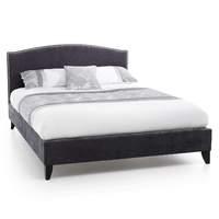 charlotte upholstered bedstead double charcoal