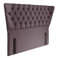 Charlotte Floorstanding Upholstered Headboard - Small Single - Amethyst