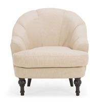 Charles Fabric Armchair Cream