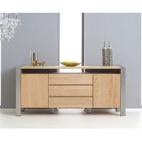 Chateau 180cm Oak and Metal Sideboard