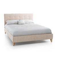 chelsea upholstered bedstead double cream