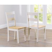 chiltern cream dining chairs pair