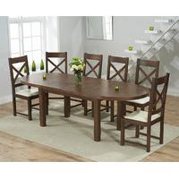 Chelsea Dark Oak Extending Dining Table with Cheshire Chairs