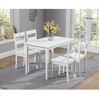 Chiltern 115cm White Dining Set with Chairs