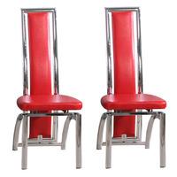 Chicago Red Dining Chairs in A Pair