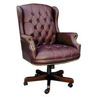 chairman brown traditional leather executive chair