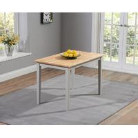 chiltern 115cm grey and oak dining table