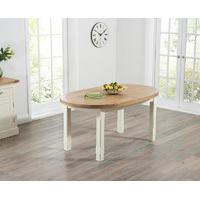 Chelsea Oak and Cream Extending Dining Table