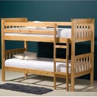 Charleston Wooden Bunk Bed In Antique Pine Finish