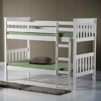 Charleston Wooden Bunk Bed In Ivory Finish