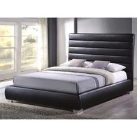 Chessington Black Faux Leather King Size Bed